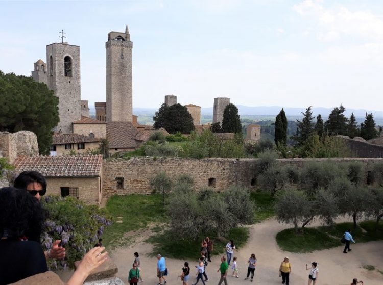 panorama dalla rocca di montestaffoli-san gimignano