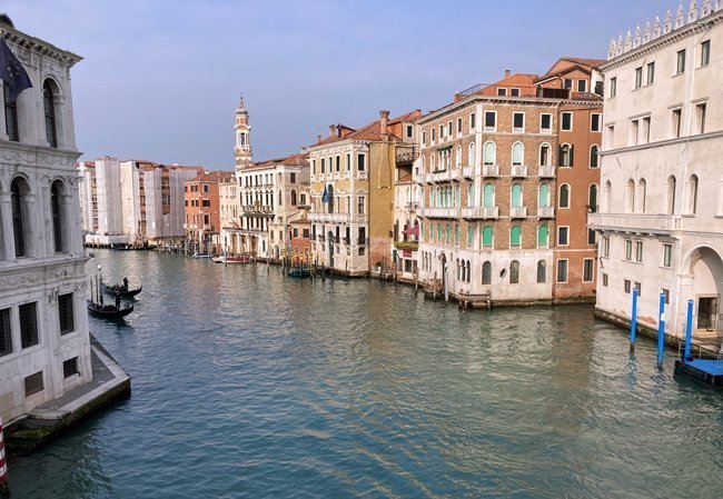 Panorama sul Canal Grande dal Ponte di Rialto, Venezia