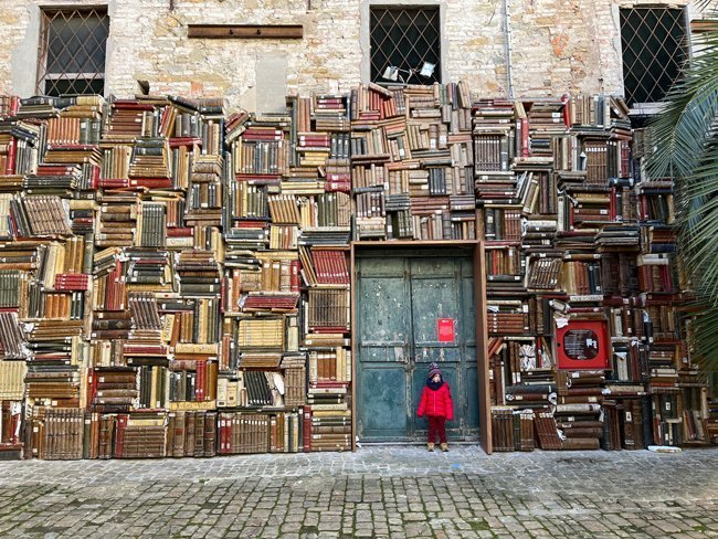 Parete di Libri, Palazzo Mosca - Pesaro