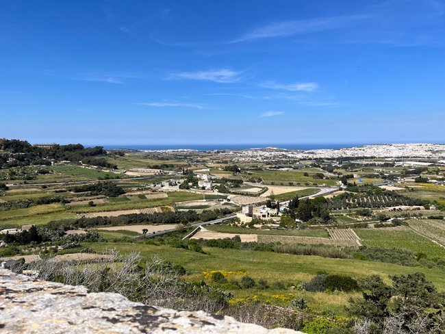 panorama-dai-bastioni,-Mdina