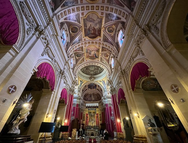 Interno-Cattedrale-dell'Assunzione-Victoria-Gozo