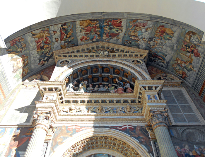 Affreschi sottotetto, Cattedrale di Aosta