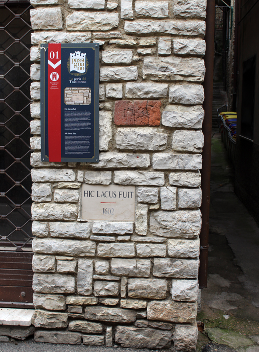 Lapide Hic Lacus Fuit, Passignano sul Trasimeno