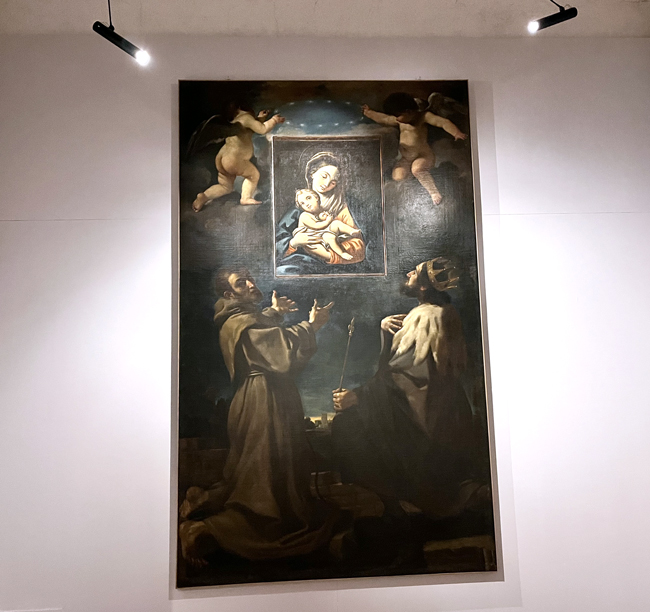 Pala del Guercino, Museo Ugonia - Brisighella