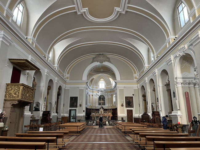 Interno, Chiesa di Sant'Agostino, Mondolfo