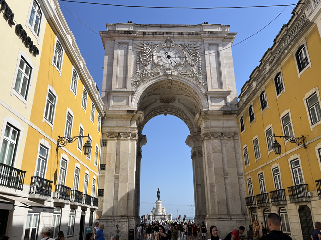Arco di Rua Augusta, fronte Rua Augusta - Lisbona
