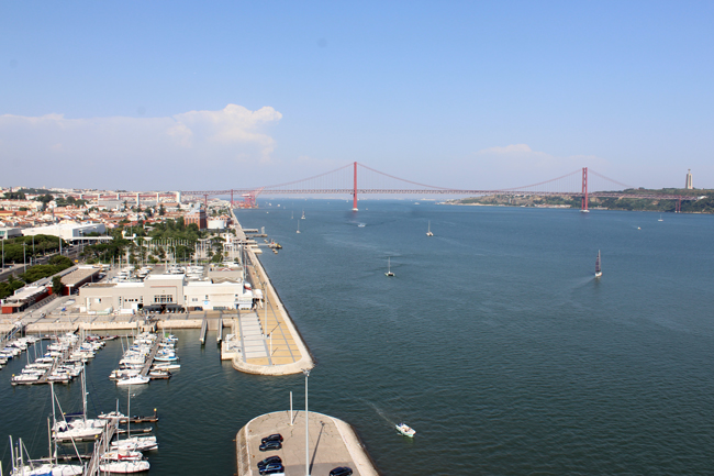 Panorama dal Monumento alle Scoperte, Lisbona
