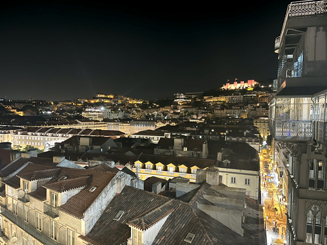 Panorama dall'Elevador de Santa Justa, Lisbona