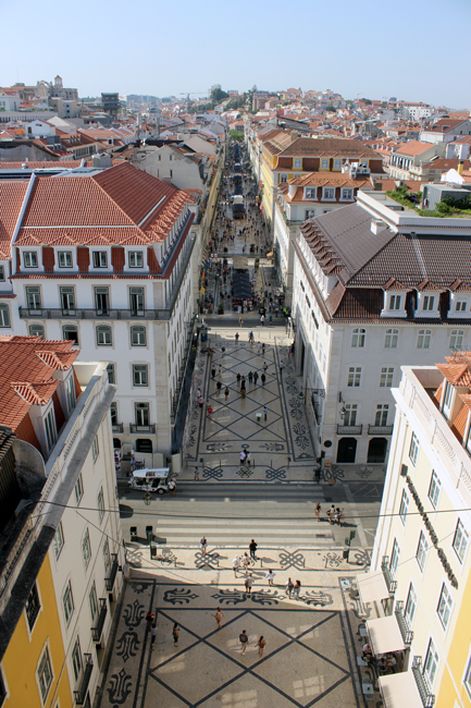 Rua Augusta vista dall'Arco di Rua Augusta, Lisbona