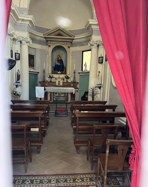 Interno, chiesa di Santa Caterina - Monte Cerignone