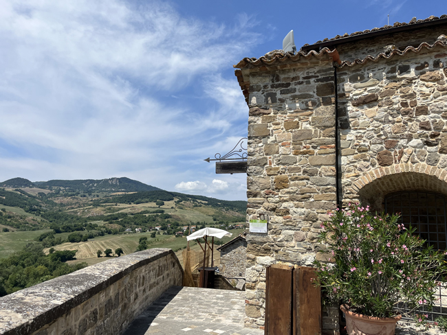 Panorama dalla rocca, Monte Cerignone
