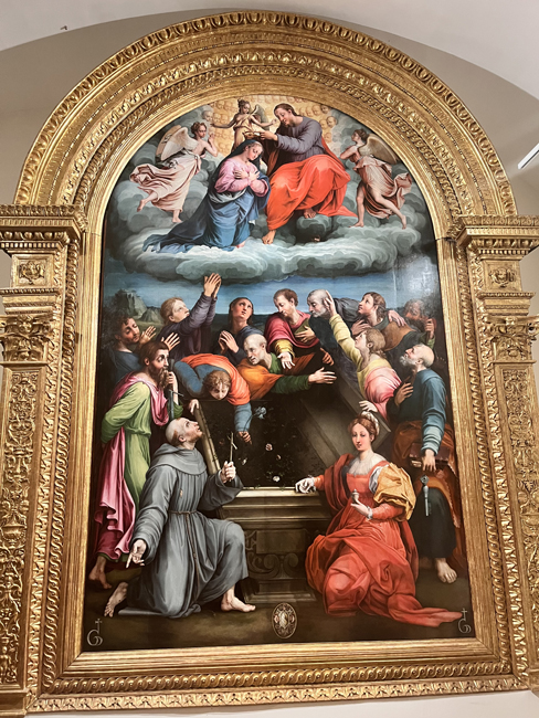 Cosa vedere a Sansepolcro in mezza giornata Assunzione e incoronazione della Vergine di Raffaelino del Colle, Museo Civico di Sansepolcro