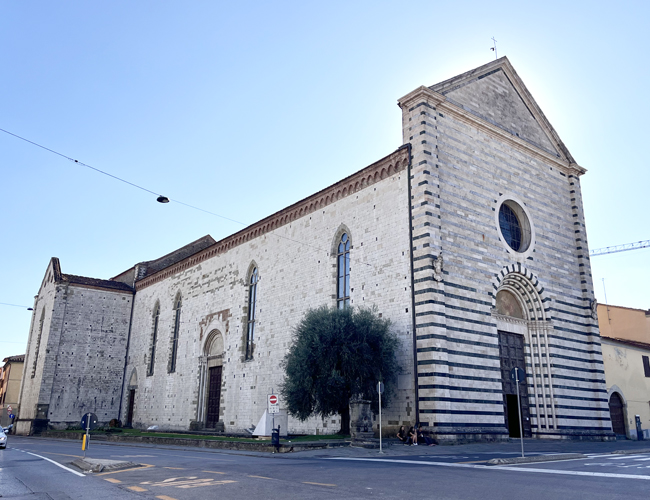Cosa vedere a Pistoia in un giorno: itinerario con mappa Chiesa di San Francesco, Pistoia