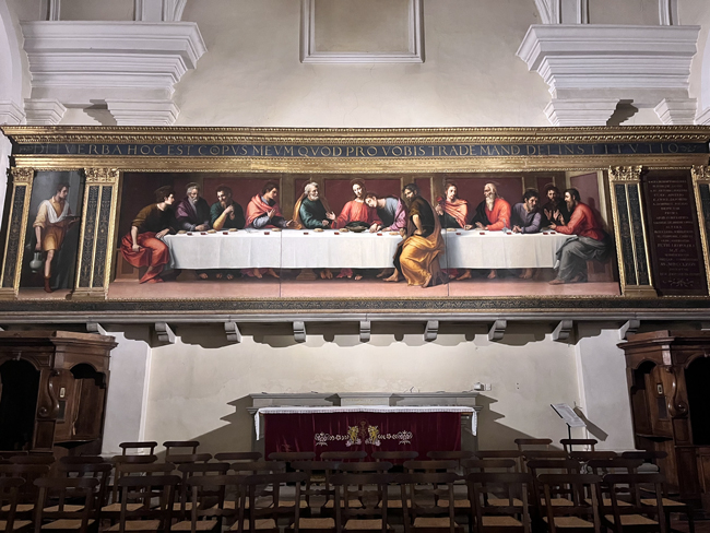 Cosa vedere ad Anghiari e dintorni in un giorno "Ultima Cena" di Giovanni Antonio Sogliani, Chiesa della Madonna delle Grazie, Anghiari