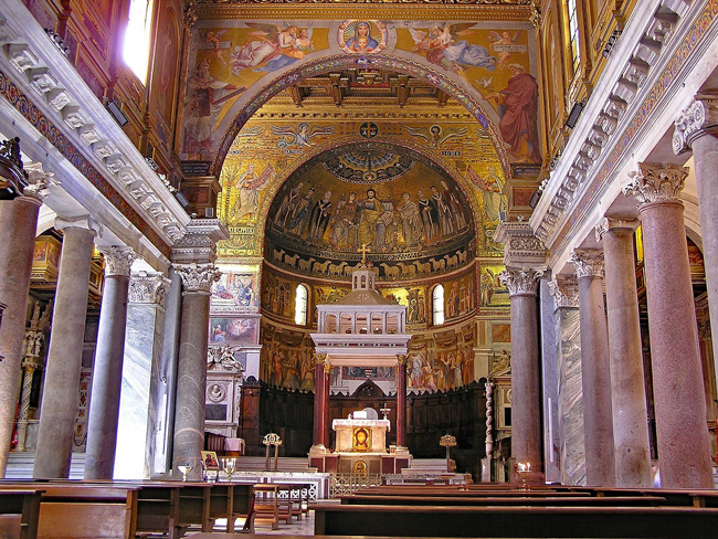 Cosa vedere a Roma in 2 giorni a piedi: itinerario e mappa Basilica di Santa Maria di Trastevere, Roma