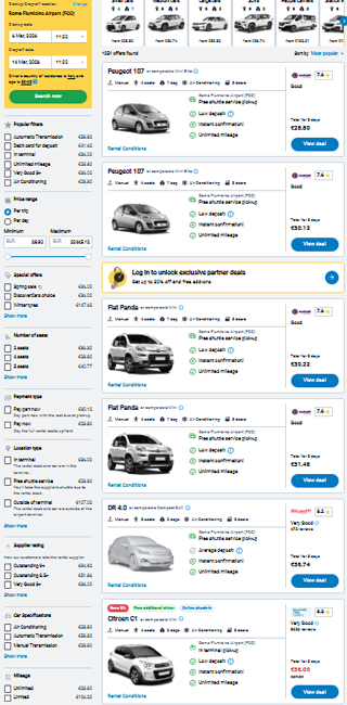 Come scegliere il miglior comparatore noleggio auto: valutazioni e recensioni Comparatore noleggio auto