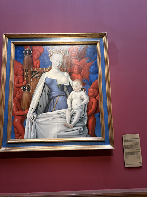 Cosa vedere in un giorno ad Anversa: itinerario e mappa Madonna col Bambino tra Cherubini e Serafini di Jean Fouquet, KMSKA - Anversa